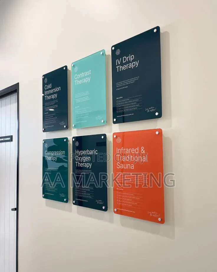 Indoor Display ACRLIC Signs Panels