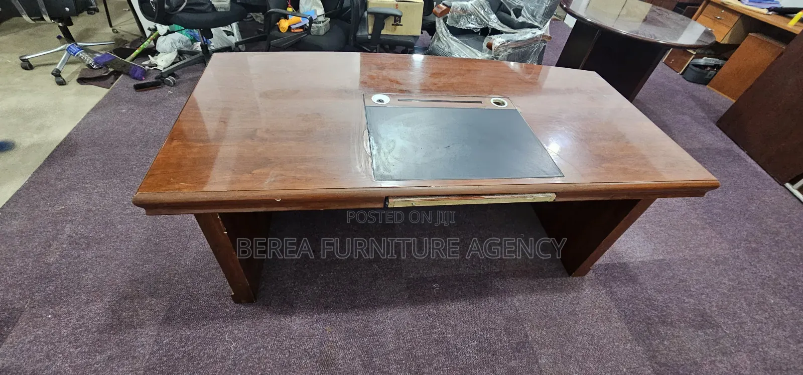 Executive Office Table 180cm With Movable Drawer