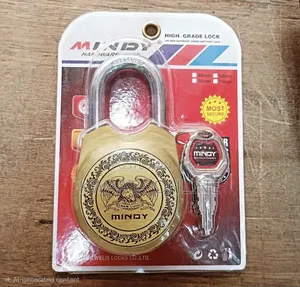 Mindy Antique Zinc Alloy Padlock With 4 Keys Heavy Duty Lock 70mm