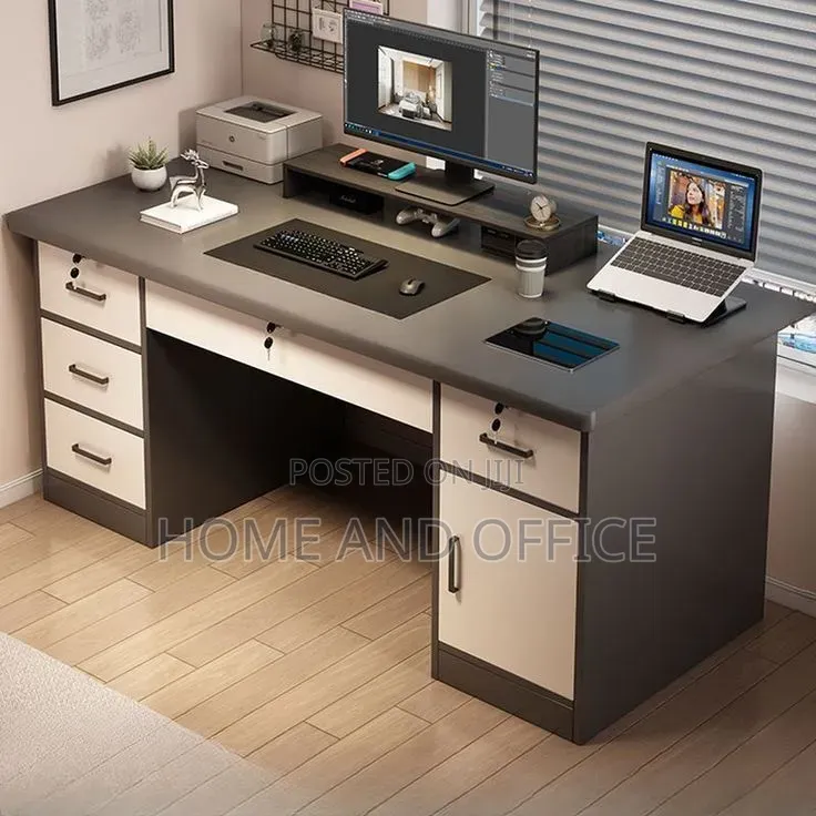 Multiple Storage Space Office Desk