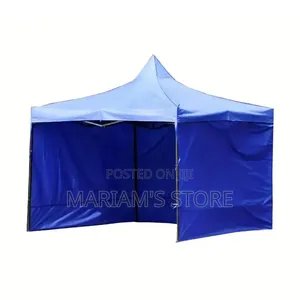 3x3 Foldable Exhibition Tent in Blue With a Sturdy Steel Frame