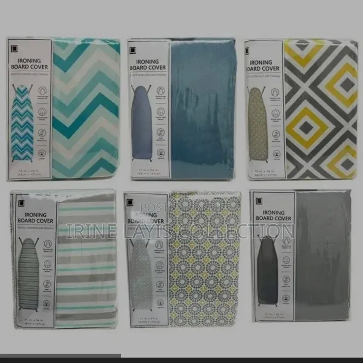 Ironing Board Cover Featuring a Patterned Design