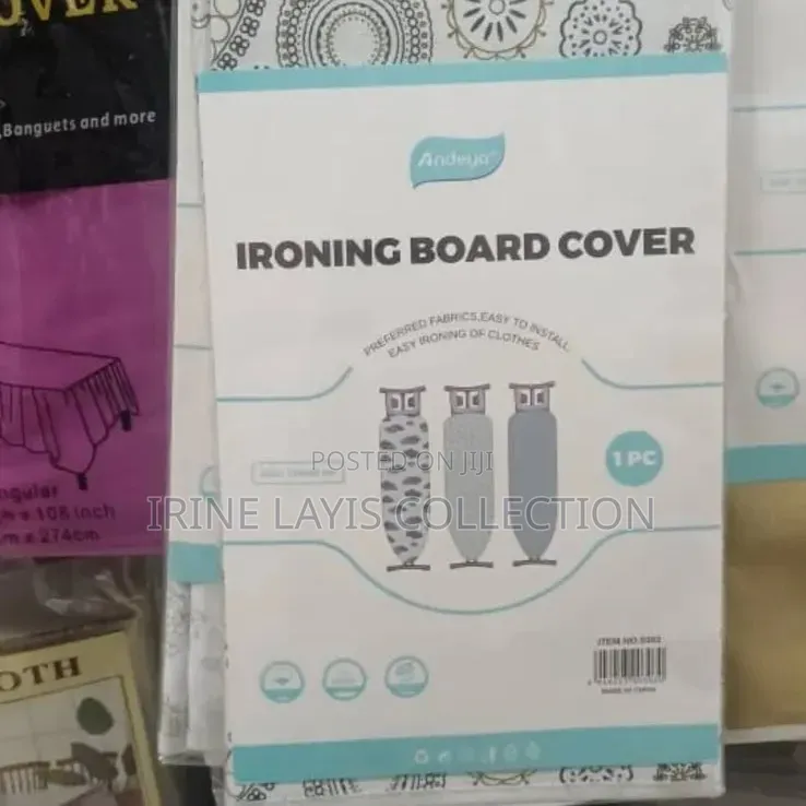 Ironing Board Cover Featuring a Patterned Design