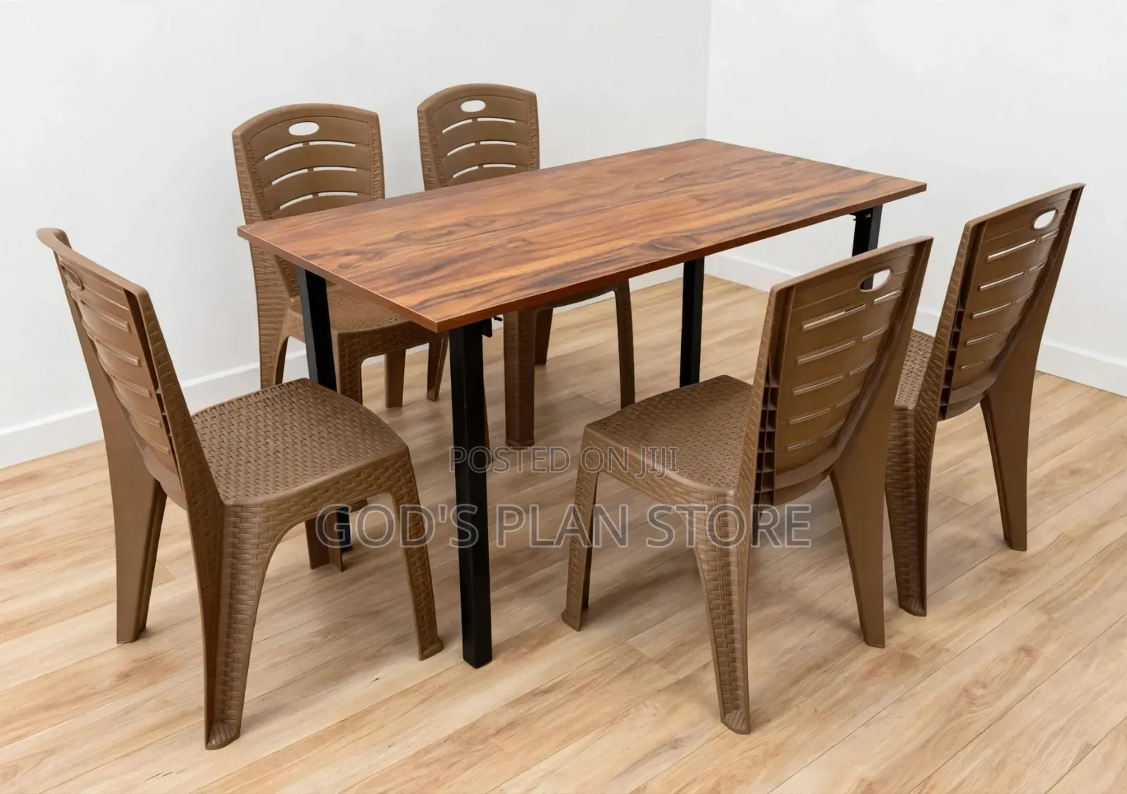 Home Balcony Dining Foldable Table and Chairs (6chairs)