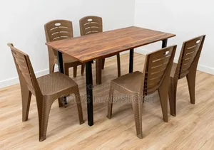 Home Balcony Dining Foldable Table and Chairs (6chairs)
