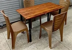 Home Balcony Dining Foldable Table and Chairs (6chairs)