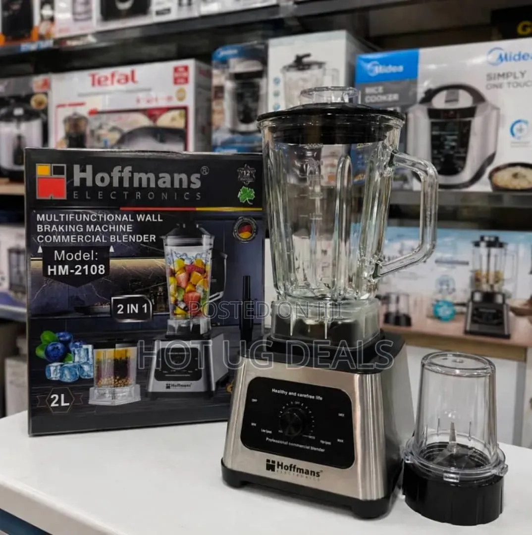 Hoffmans HM-2108 Multifunctional Commercial Blender (1800W, 2L)