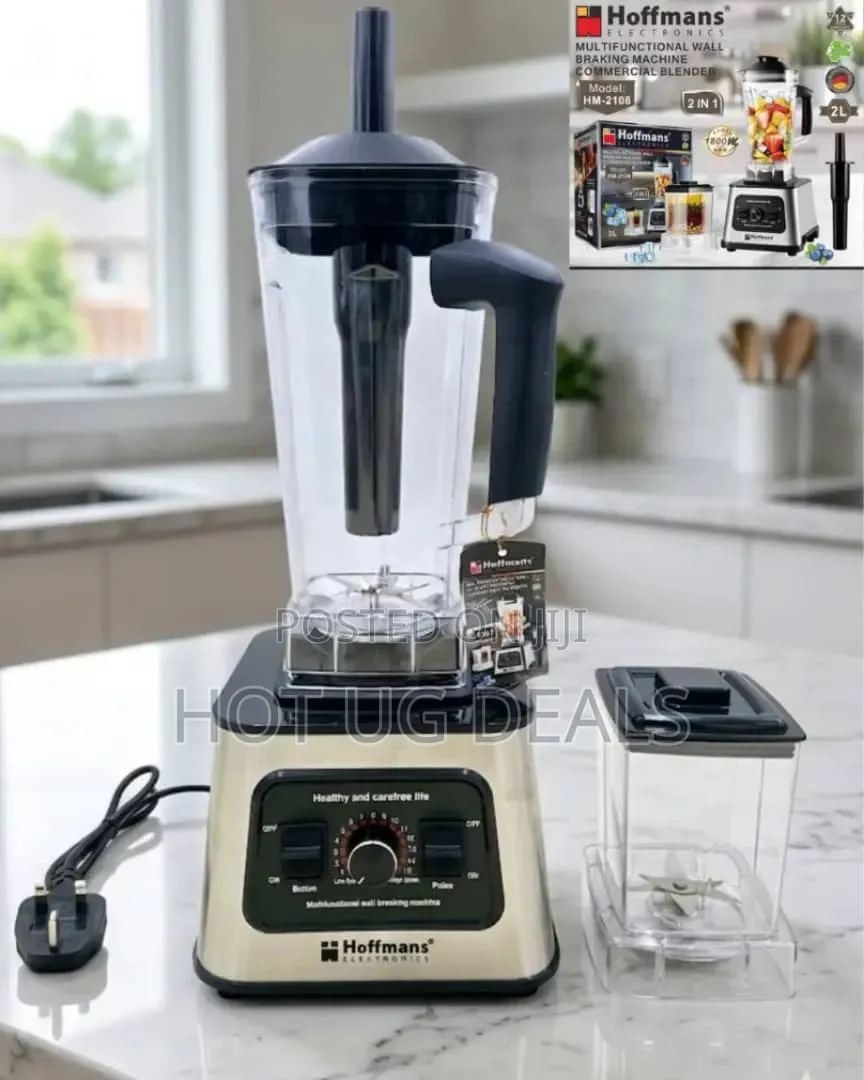 Hoffmans HM-2108 Multifunctional Commercial Blender (1800W, 2L)