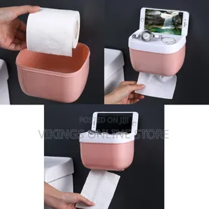 Wall-Mounted Paper Towel Dispenser Toilet Tissue Container Dust Proof