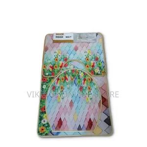 3 PCS Non-Slip Toilet Bathroom Rugs Carpets-Multi-Colour