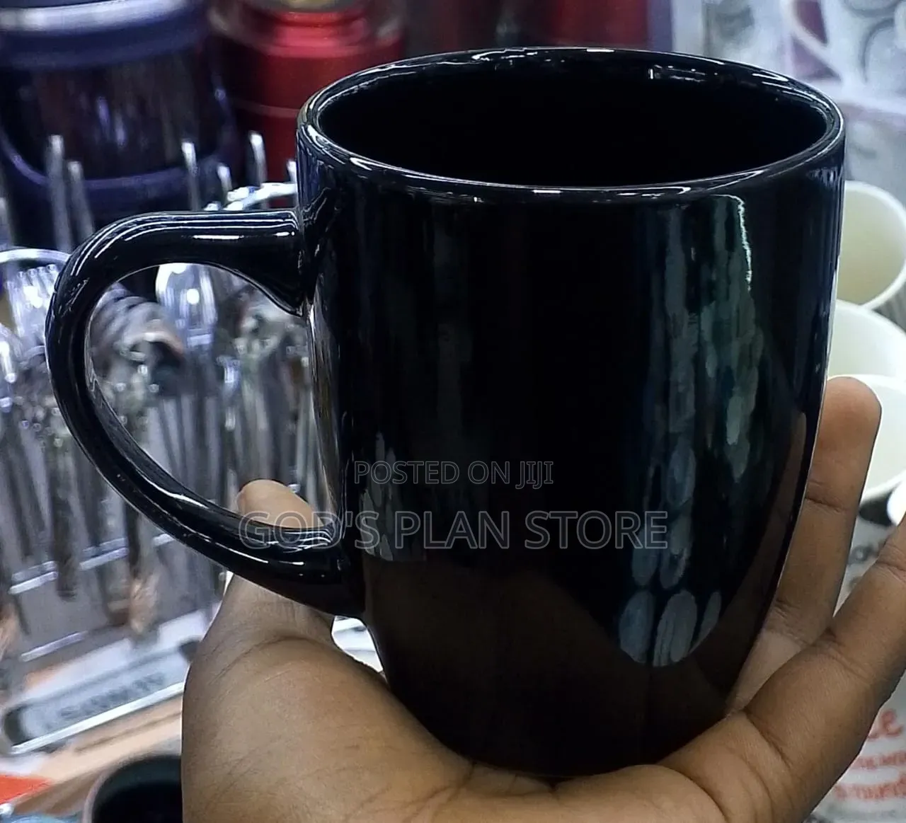 Classic Black Ceramic Cups Ceramic Cups 12pcs