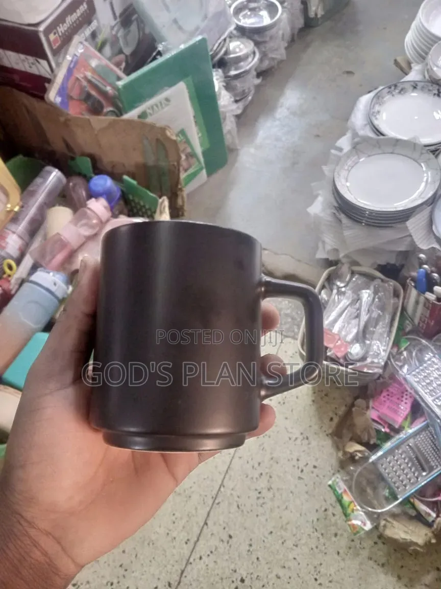 Classic Black Ceramic Cups Ceramic Cups 12pcs