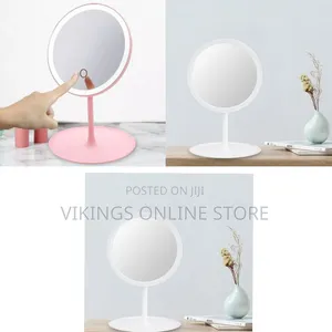 Rechargeable LED Touch Screen Cosmetic Makeup Mirror With Vanity Lamp