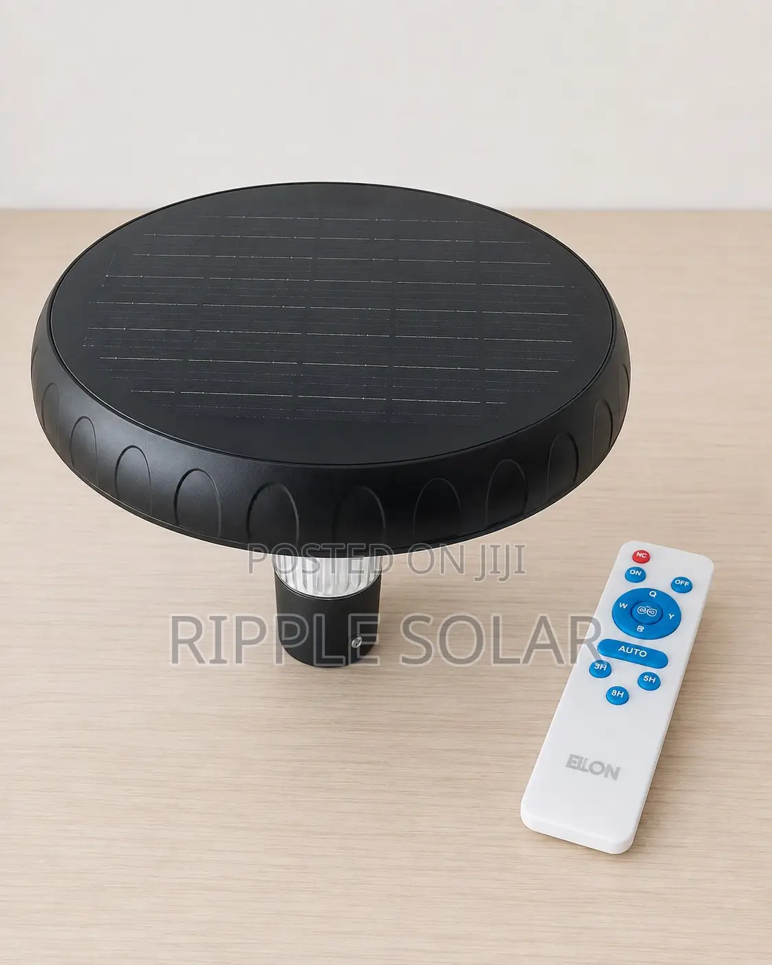 300W Solar Garden Pole Light 25W Panel IP65 Remote