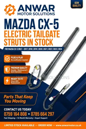 Mazda Cx5 2017 Tailgate Struts or Shocks