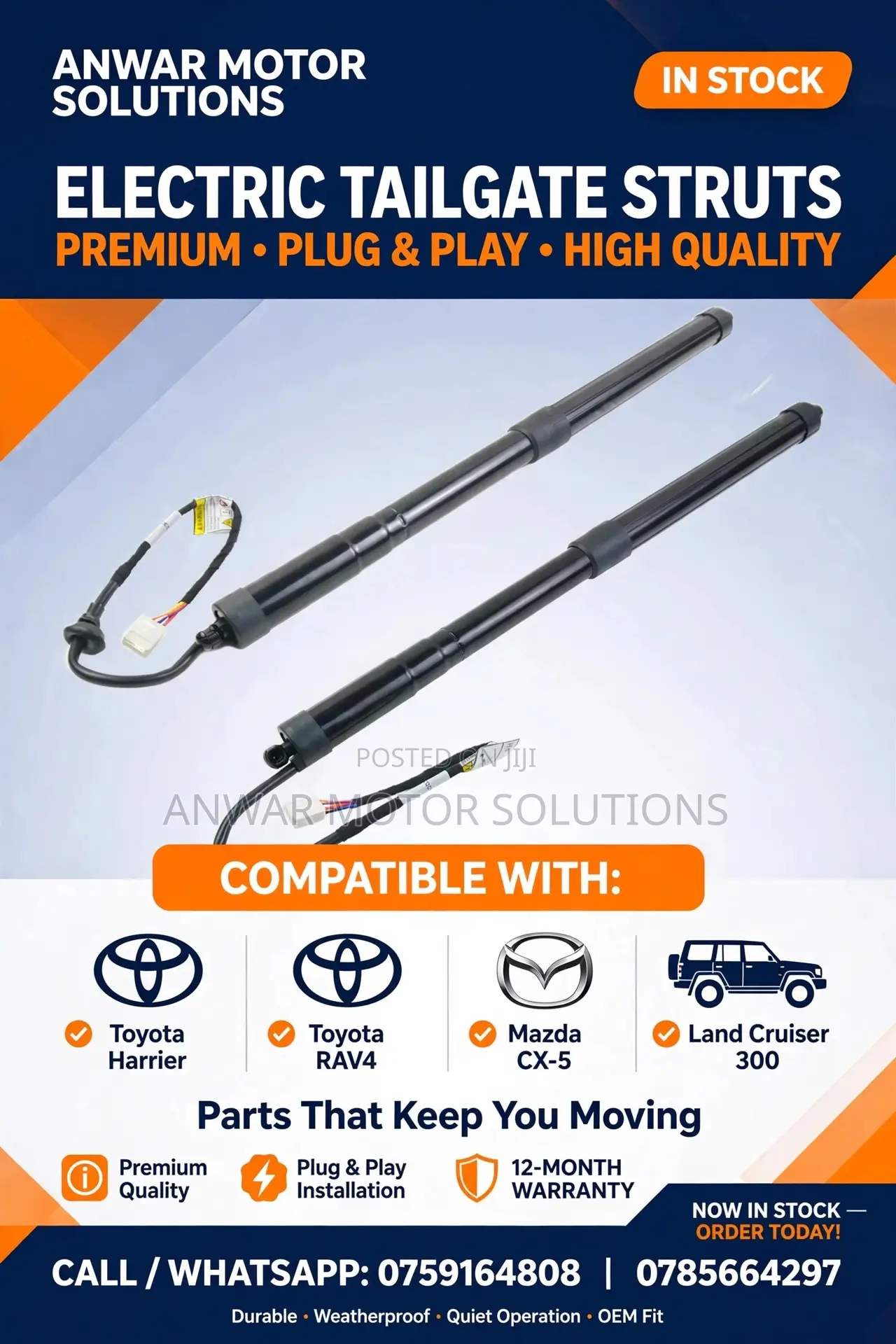 Electric Tailgate Struts
