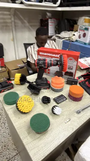 Rechargeable Scrubbing Drill Kit