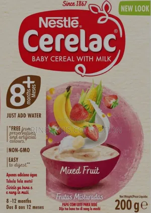 200g of Nestlé Cerelac Baby Cereal With Milk in Mixed Fruit Flavor.