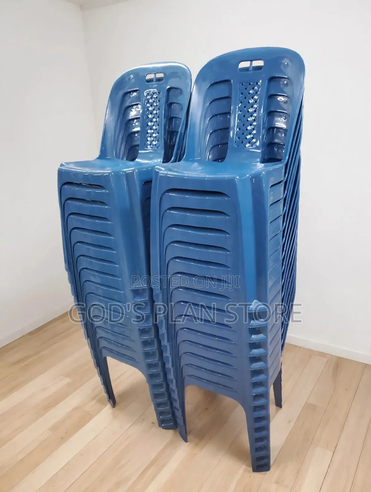 Stackable Plastic Chairs Colors Blue Green