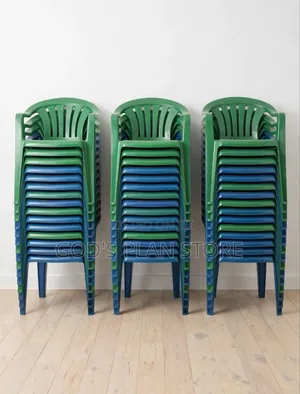 Plastic Armchairs With Backrest Colors Green Blue Comfortable