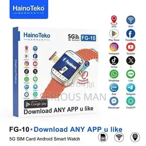 HainoTeko FG-10 Smartwatch Featuring a Rotating Camera.