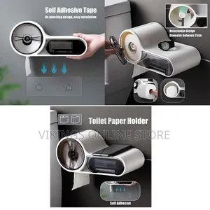 Wall-Mounted Magic Sticker Series Tissue Roll Holder - Toilet Paper