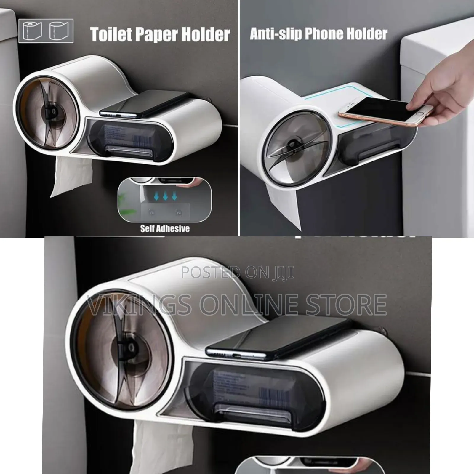 Wall-Mounted Magic Sticker Series Tissue Roll Holder - Toilet Paper