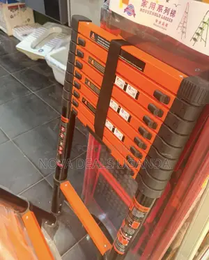 3.9M Telescoping Ladder, 10 Step Aluminum Extension Ladder