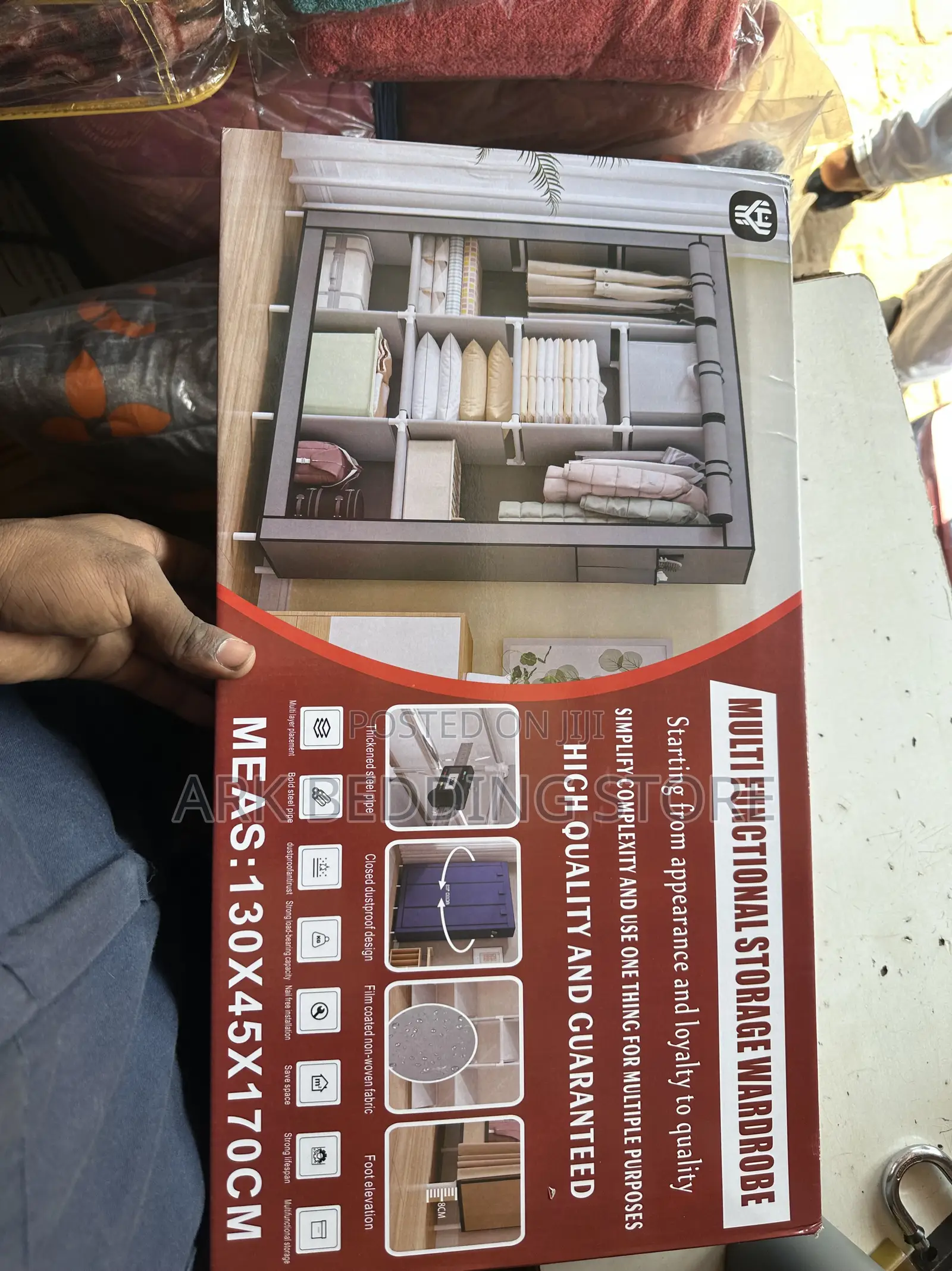 3 Column Metallic Closet
