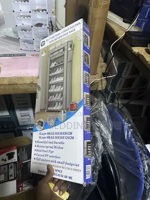 8 Row Shoe Rack With Zipped Enclosure