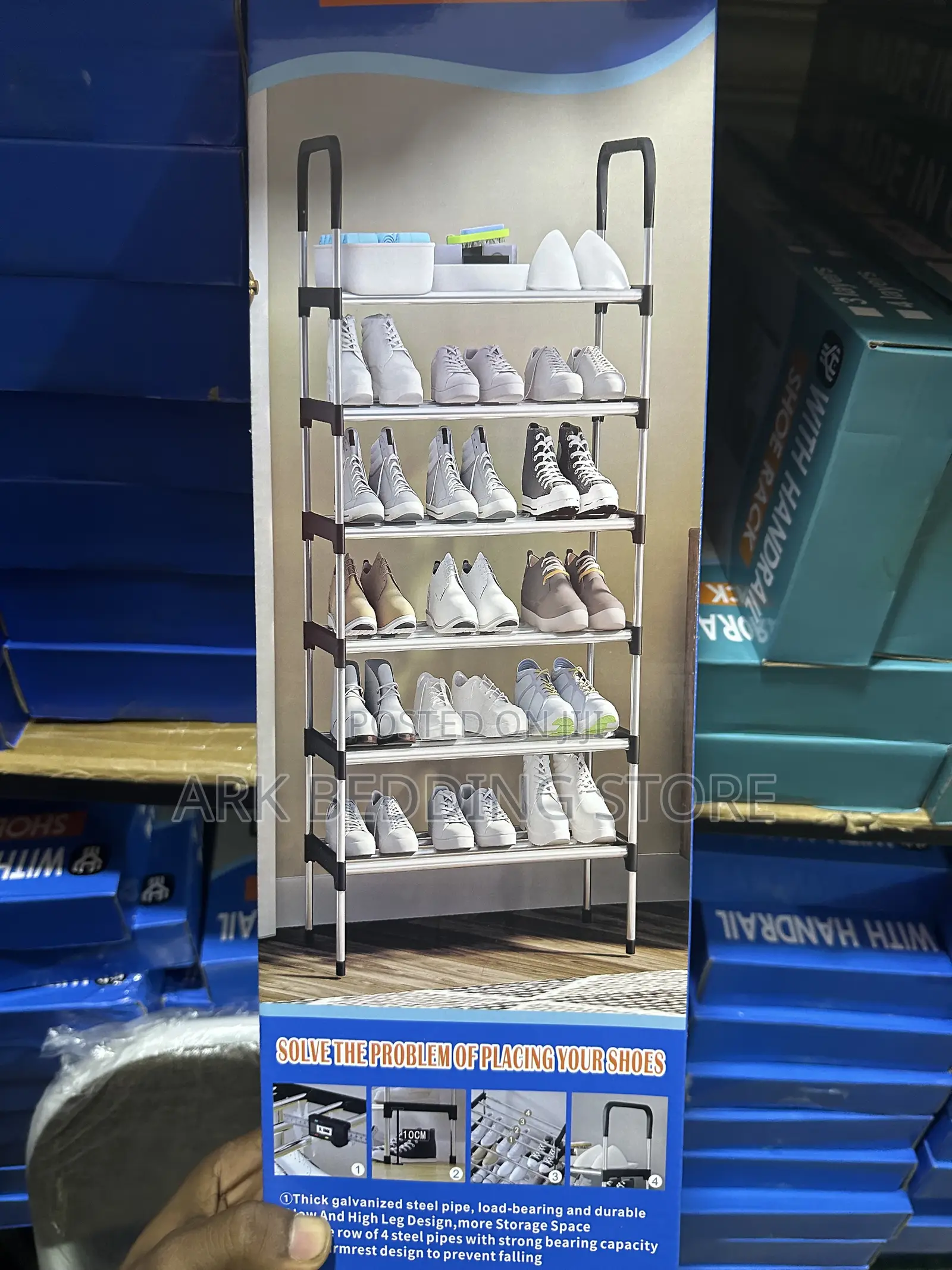 6 Tier Open Shoe Rack