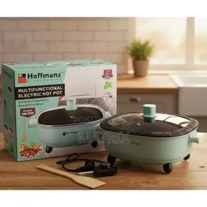 6L Electric Hot Pot With Glass Lid, 1500W Non-Stick Cooker
