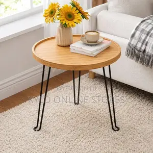 Tadao Round Bamboo Side Table