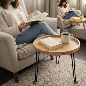 Tadao Round Bamboo Side Table