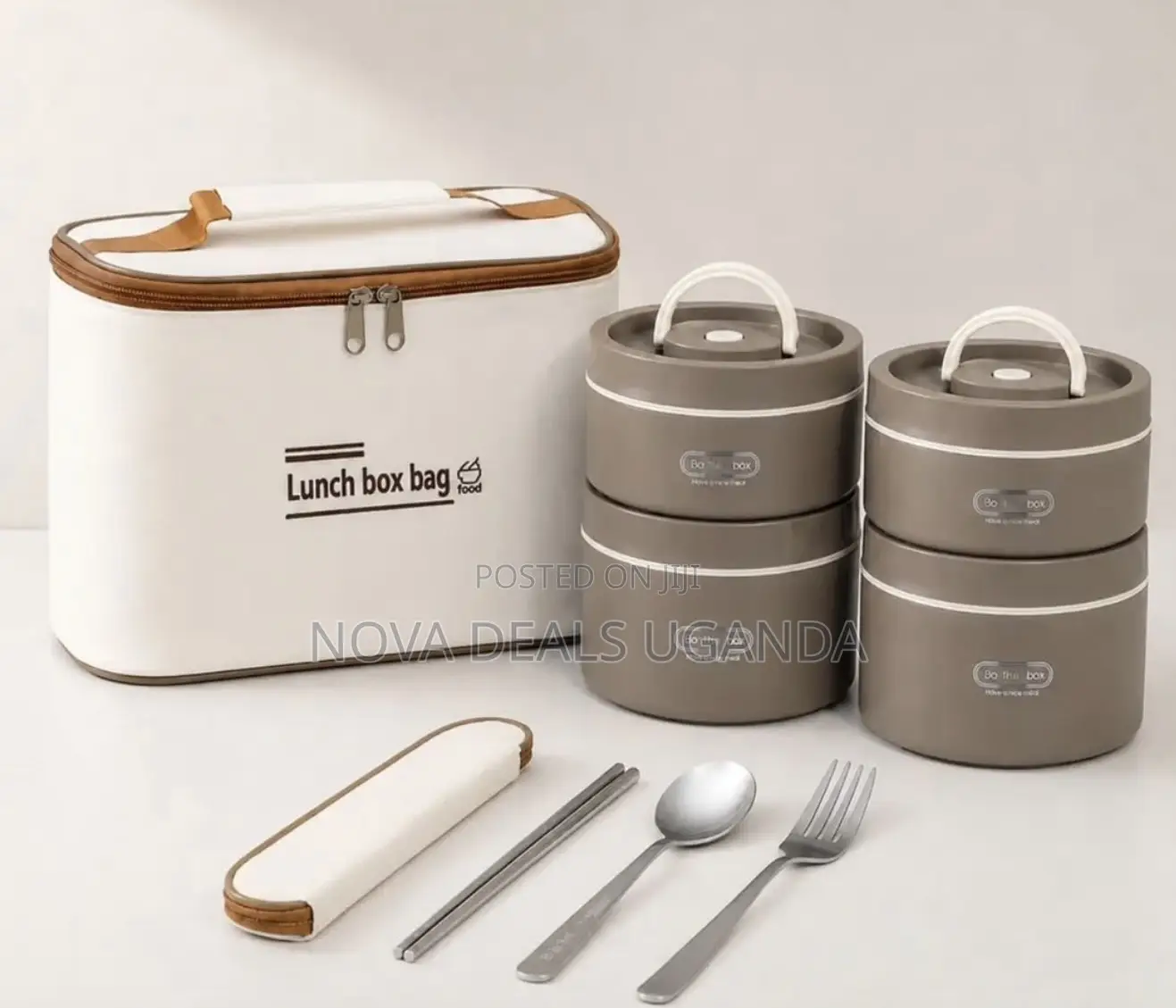 4pc Thermal Lunch Box, Portable Insulated Lunch Containers With Bag