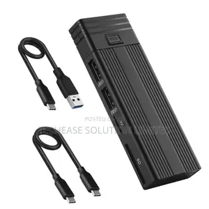 10Gbps 5-in-1 USB-C Hub M.2 SSD Enclosure With SD/TF Reader