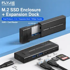 10Gbps 5-in-1 USB-C Hub M.2 SSD Enclosure With SD/TF Reader