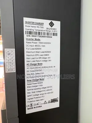 SUMRY 7000VA 6200W Hybrid Solar Inverter With 110A