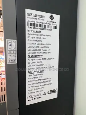 SUMRY 7000VA 6200W Hybrid Solar Inverter