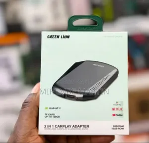 Green Lion 2-in-1 CarPlay Adapter Running Android 14 for Wireless