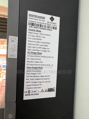 Reliable 48V SUMRY 7000VA Solar Inverter for Off-Grid Use