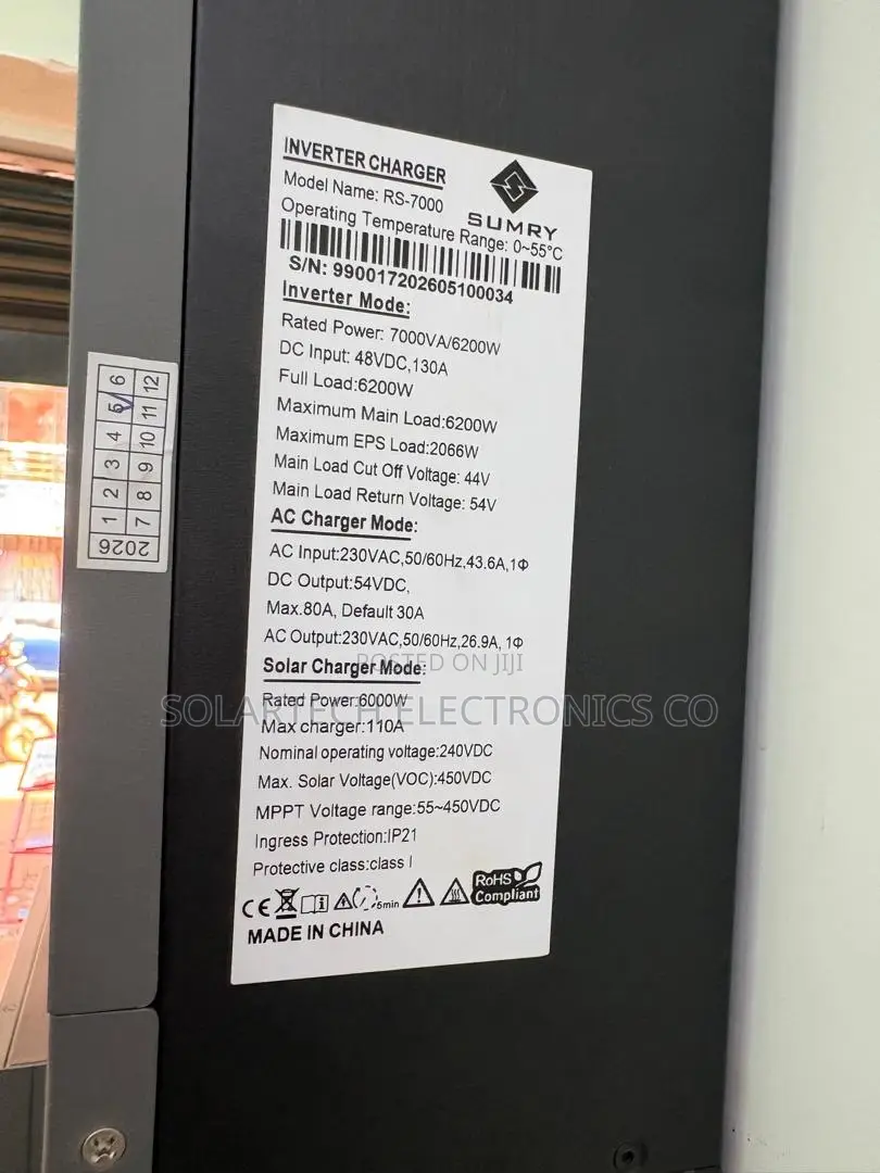 Reliable 48V SUMRY 7000VA Solar Inverter for Off-Grid Use