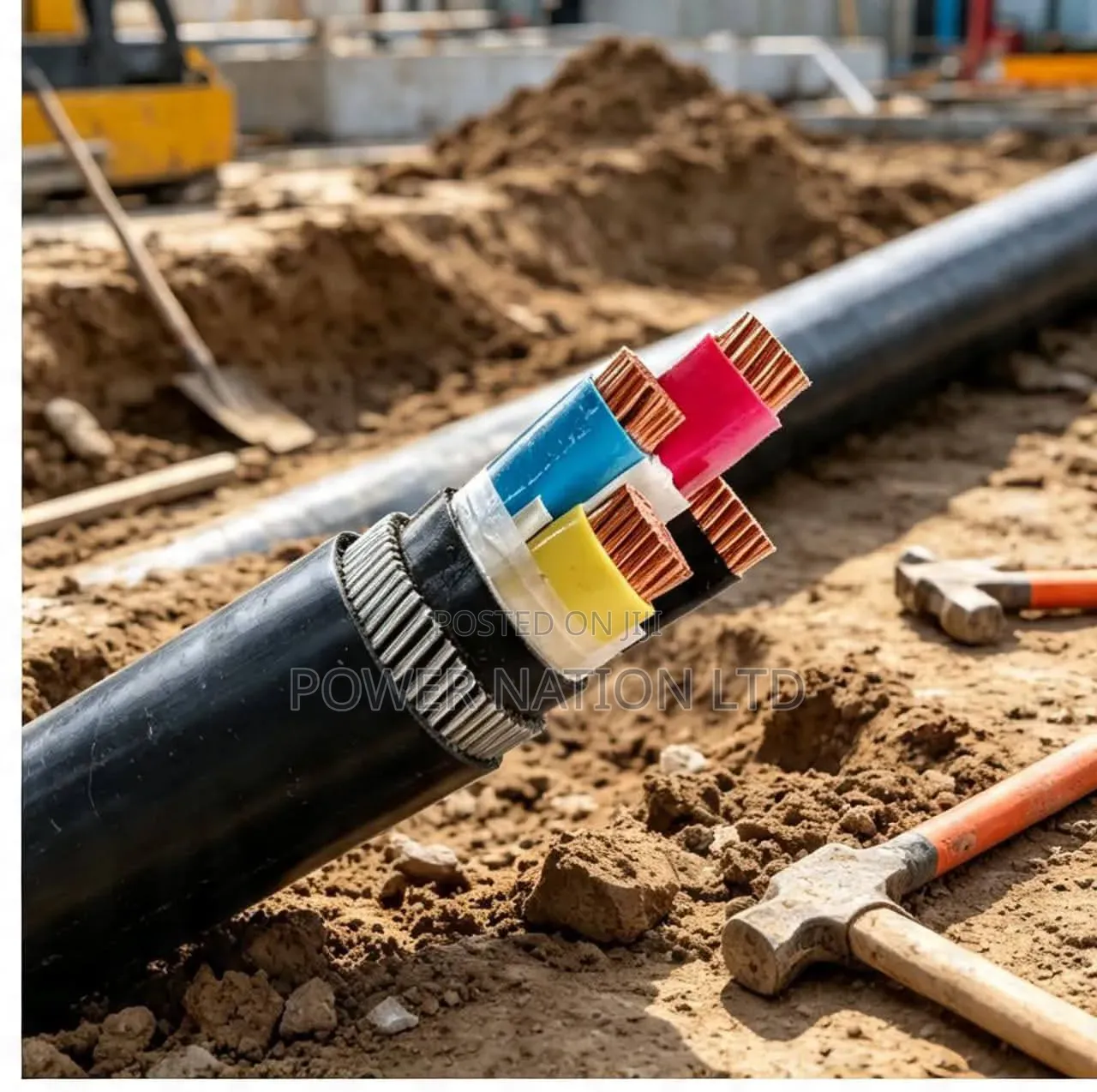 35mm Total 4core Pure Copper Armored Underground Cable