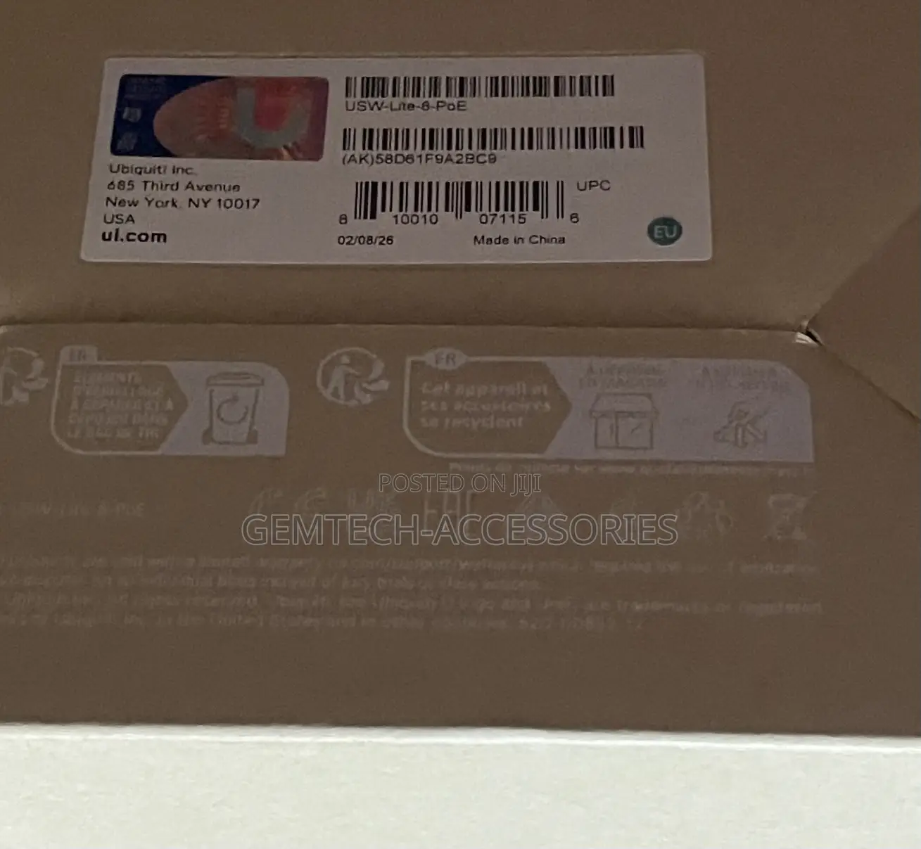 Unifi Switch Lite 8port Poe Switch