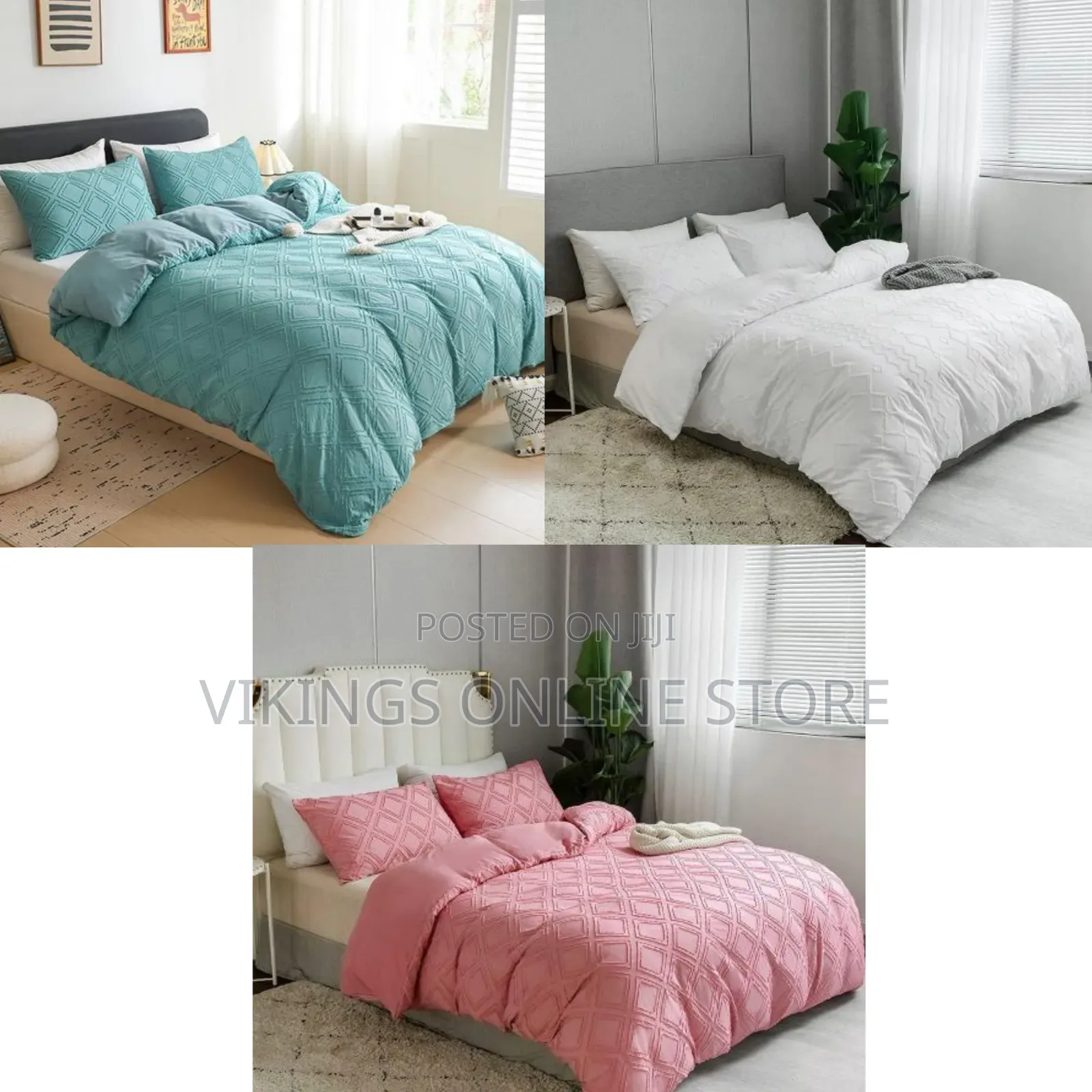 6*6 Embroidery Fabric Duvet Cover Set Soft Brushed Microfiber TC600