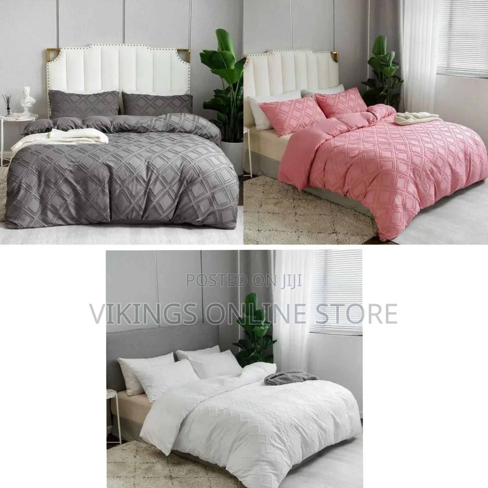 6*6 Embroidery Fabric Duvet Cover Set Soft Brushed Microfiber TC600