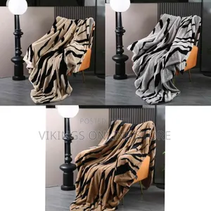 200*230 Fuzzy Zebra Striped Faux Fur Throw Blanket Super Soft Throw