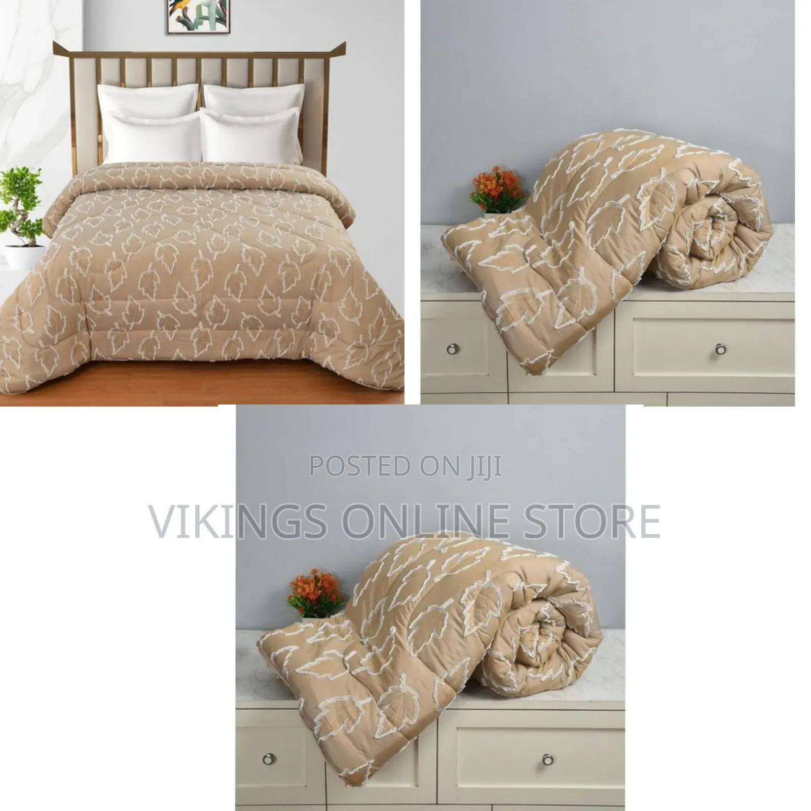 6 PCS 8*8 Set Leafline Reversible AC Comforter for Double Bed Made