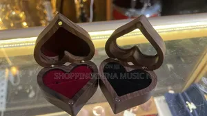 Wooden Love Engagement Ring Box
