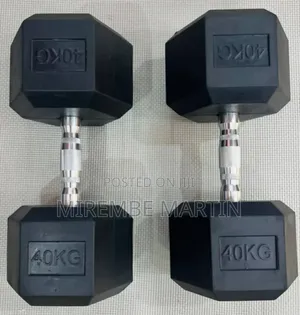 Black Dumbbell40kg Pair